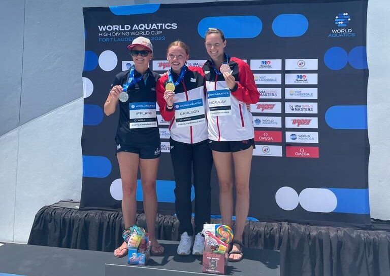 Molly Carlson en or, Jessica Macaulay en argent