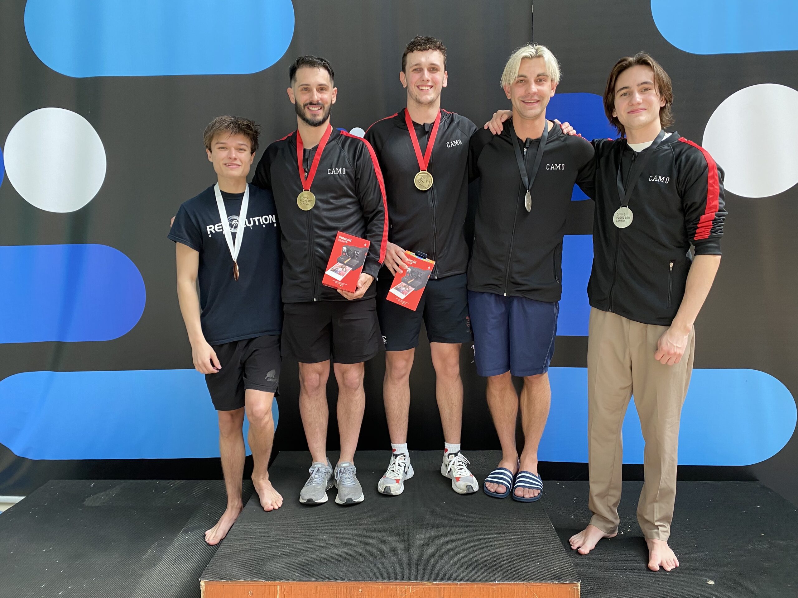 Molly Carlson and François Imbeau-Dulac, the First Ever High Diving National Champions!